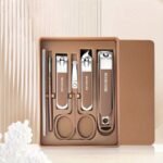 Eagle Mouth Sharp Design Stainless Steel & Carbon Steel 7-Piece Manicure Set | straighthome®