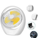 JYSUPER JY-2215 Folding Rechargeable Fan with LED Light | straighthome®