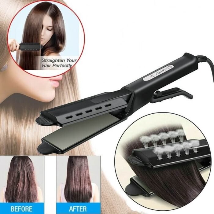 Kemei KM-2212 Hair Electric LCD Straightening Iron | straighthome® - Image 1